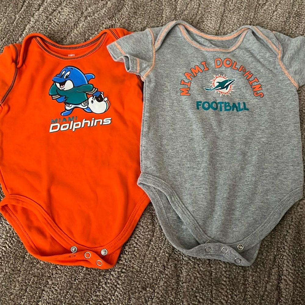 18M Miami Dolphin Onsies